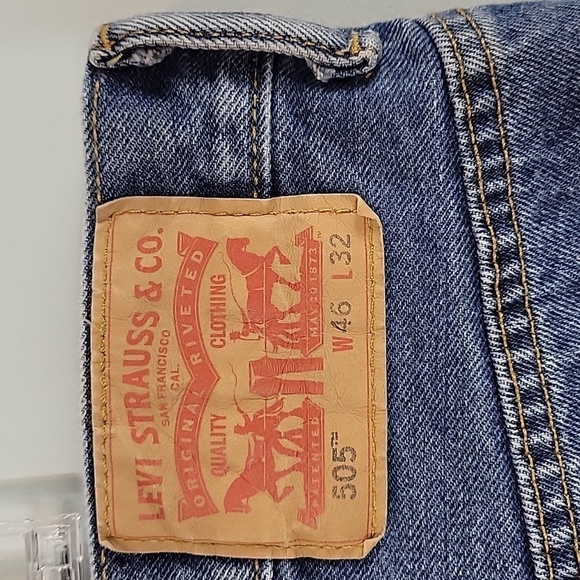Levi's 505 Men's Jeans 46 44x32 - Picture 3 of 10